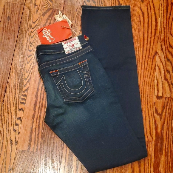 NWT True Religion Jeans Johnny, sz 28 - Picture 1 of 4